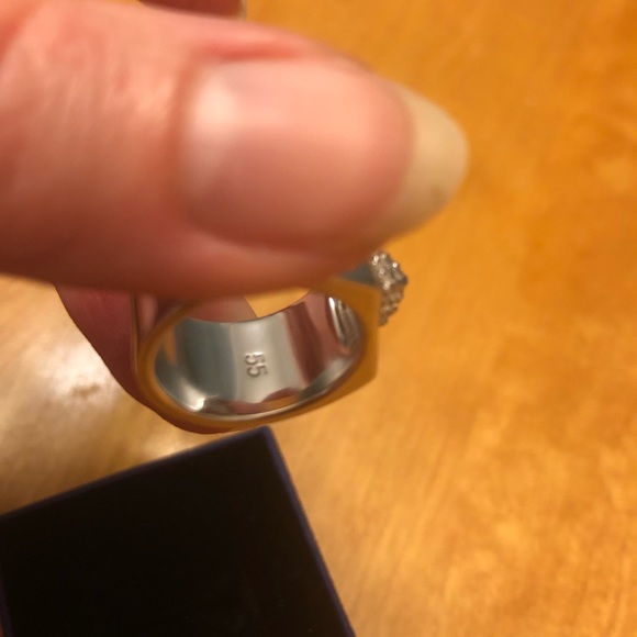 Swarovski  Rhodium plated crystal ring - Picture 5 of 6